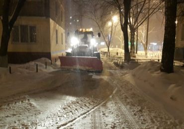 Глава городского округа Балашиха Евгений Жирков следит за ходом снегоуборочных работ